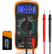 Digital Multimeter with Test Leads & Backlit LCD