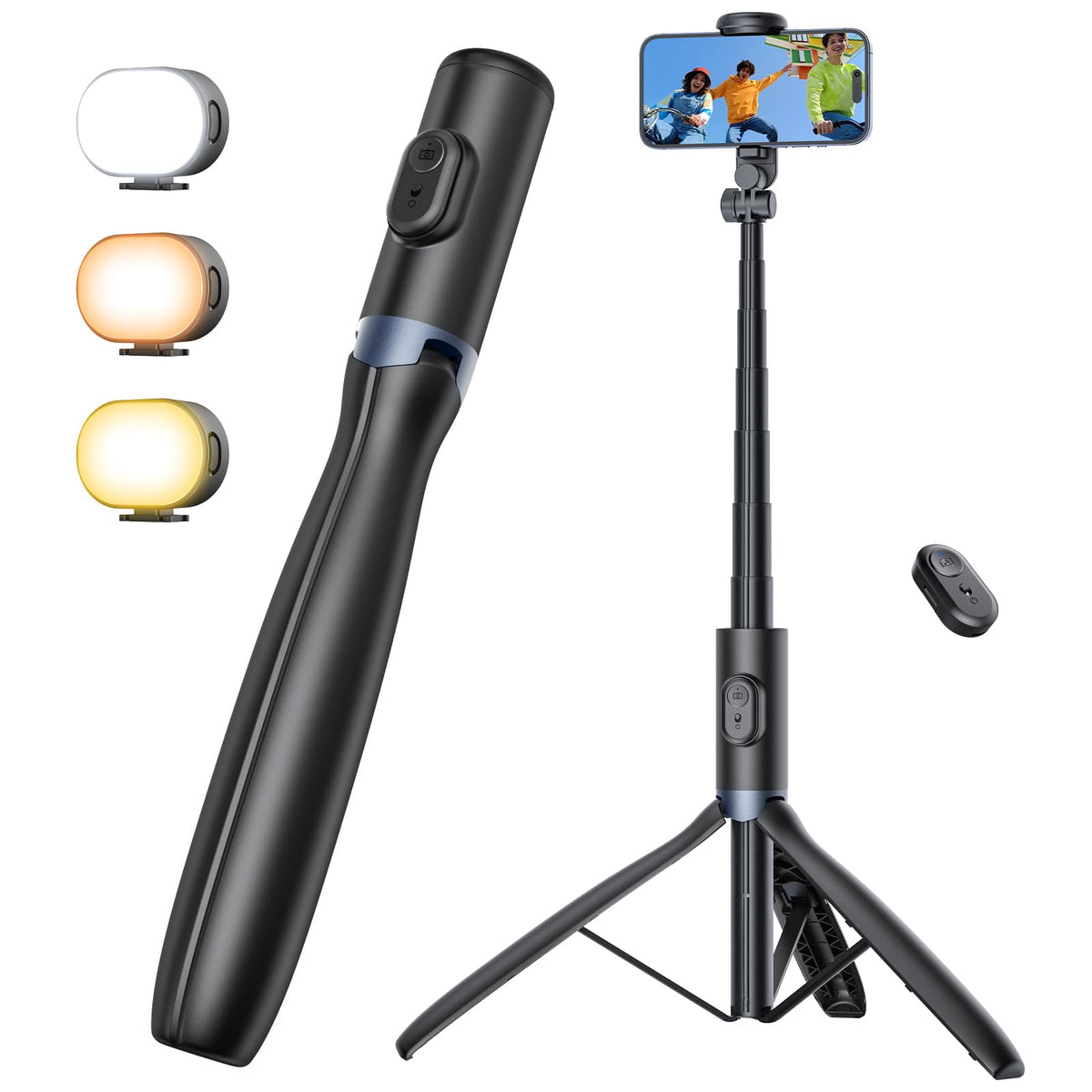 ANXRE 67.7 Inch Tripod Stand with Light and Remote, NT99