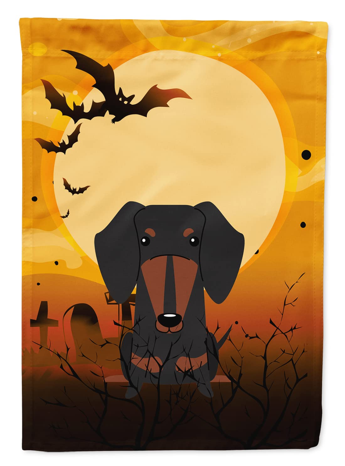 Caroline's Treasures BB4398CHF Dachshund Black Tan Flag, Large