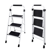 Sweetcrispy 3 Step Ladder Folding Step Stool, Anti-Slip Pedal