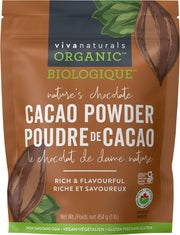 Viva Naturals Organic Cacao Powder, 1 Pound
