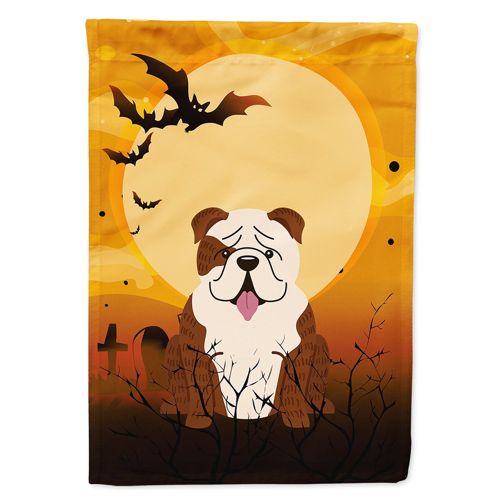 Caroline's Treasures BB4387CHF English Bulldog Brindle White Flag