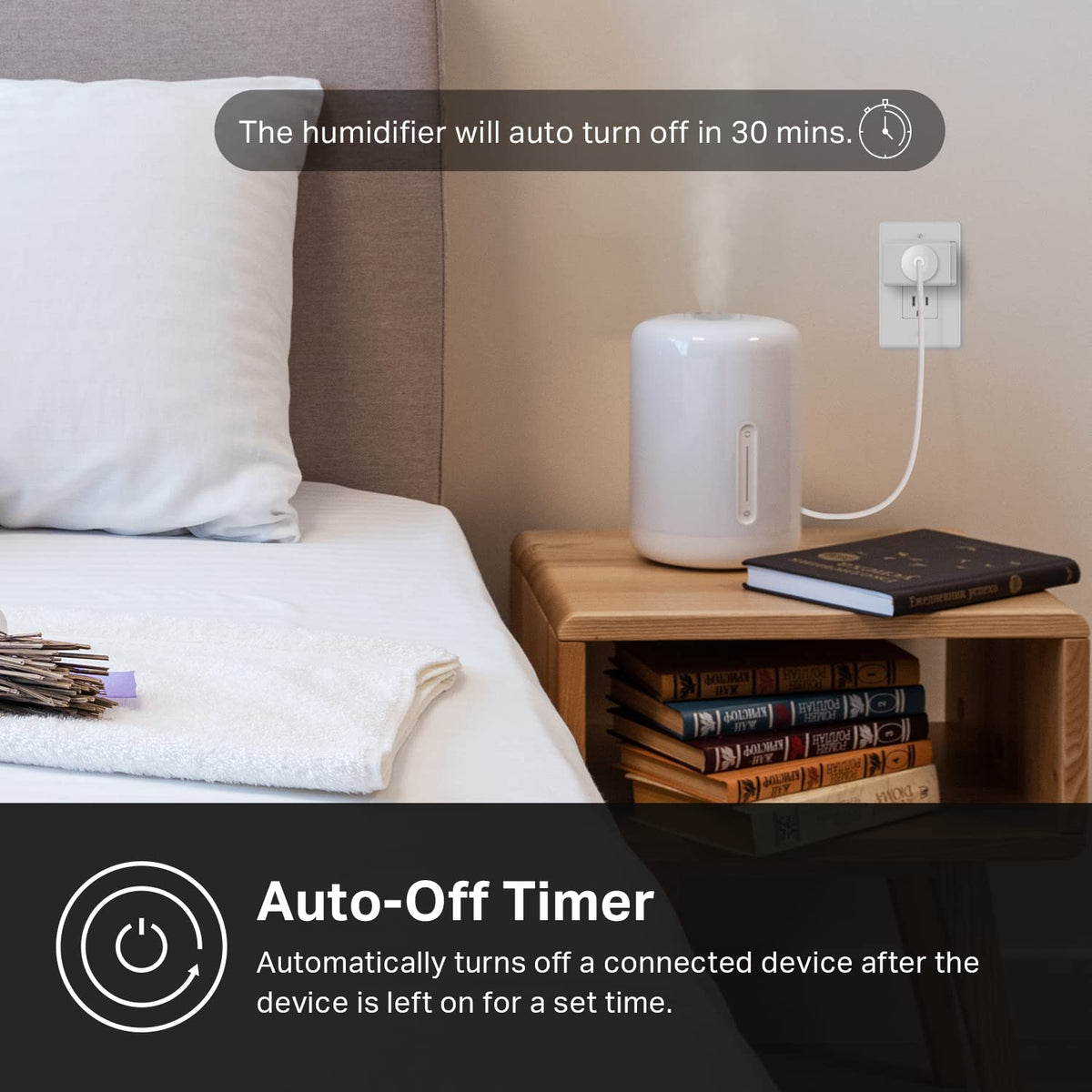 Kasa Matter Smart Plug with Energy Monitoring, KP125M, 2 Pack