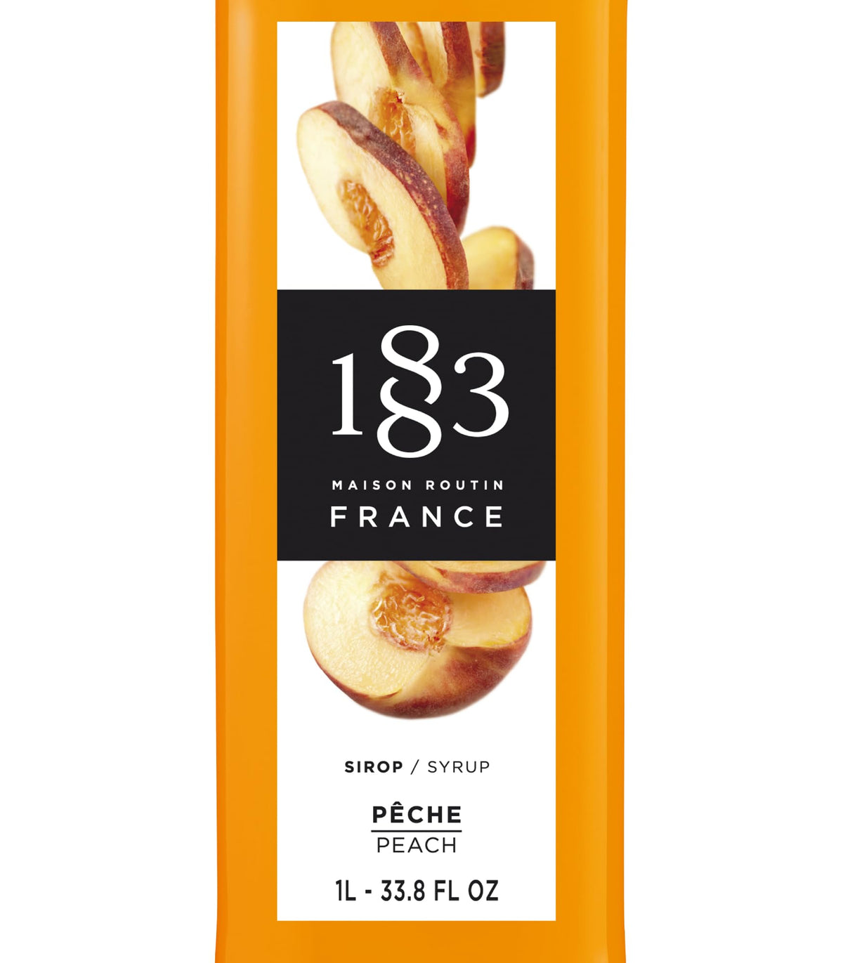 Maison Routin 1883 Peach Syrup, 1000 mL