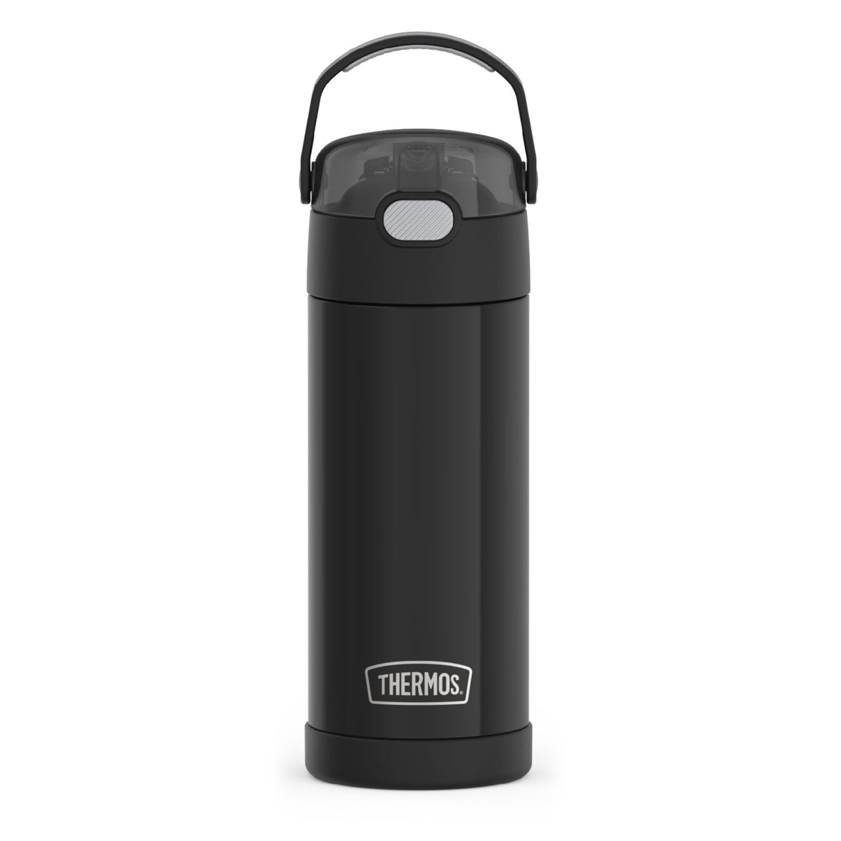 Thermos Funtainer Water Bottle with Straw, 14oz, Black