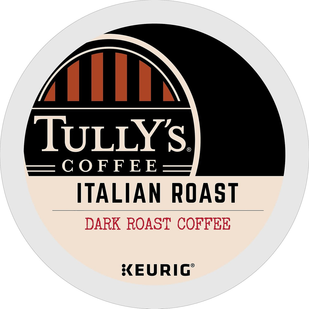 Tully's Italian Roast Coffee K-Cup Pods, 24 Count