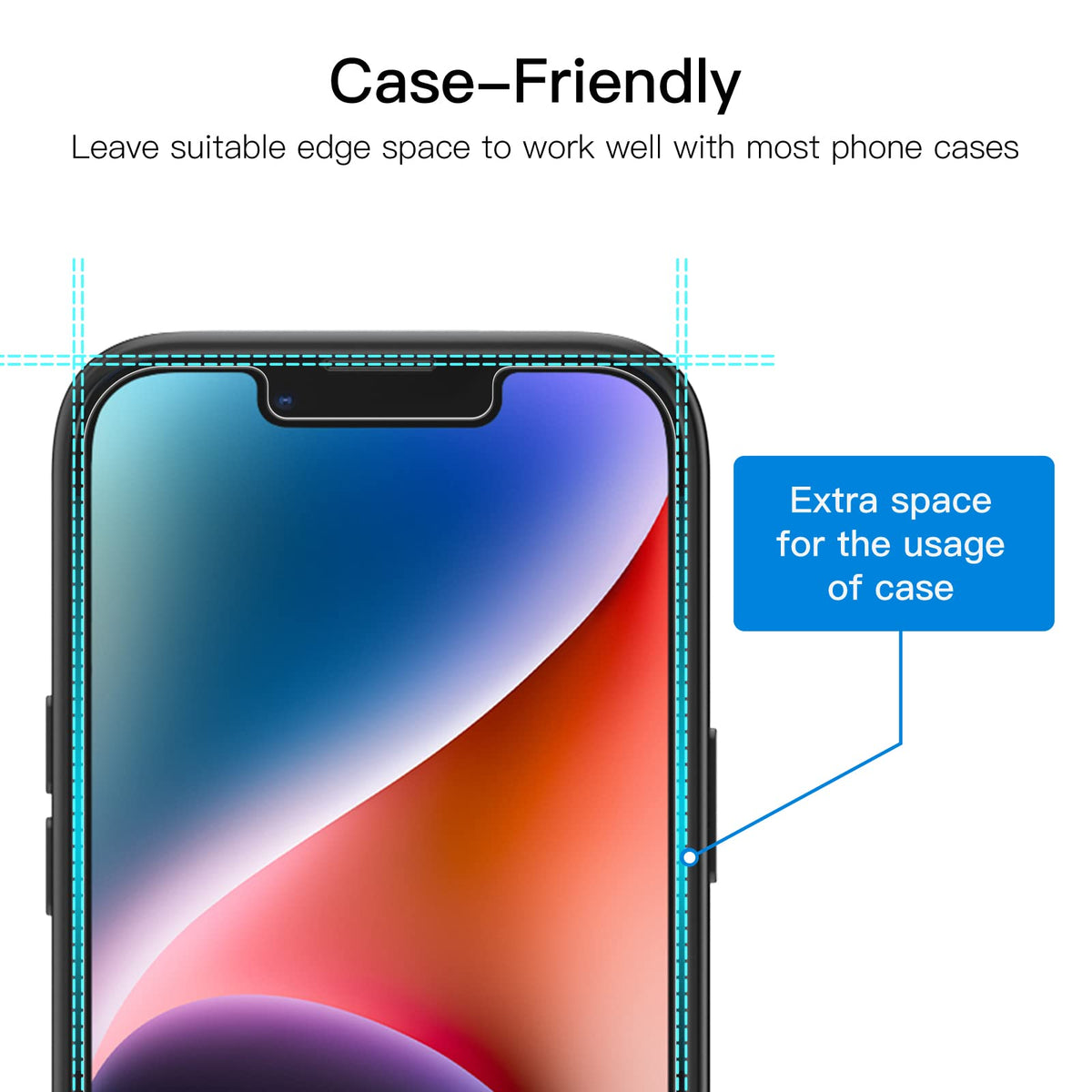 JETech Privacy Screen Protector for iPhone 17e/16e/14, 6.1 in, 2 Pack
