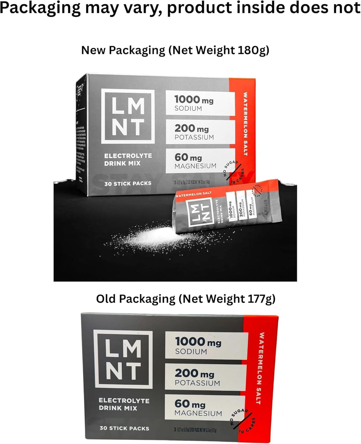 LMNT Electrolyte Drink Mix, Watermelon Salt, 30 Stick Packs