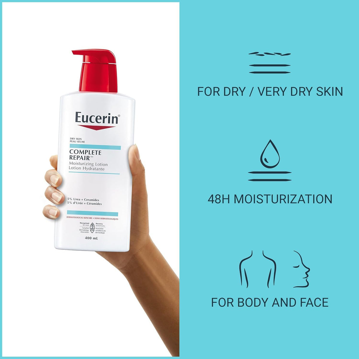 Eucerin Complete Repair Moisturizing Lotion, 400ml