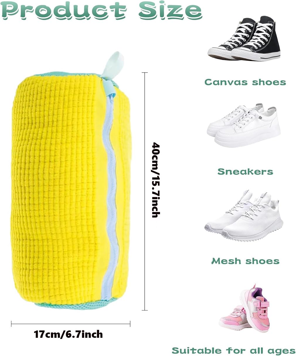 Dinghao Shoe Washing Machine Bags, 2-Pack, Yellow