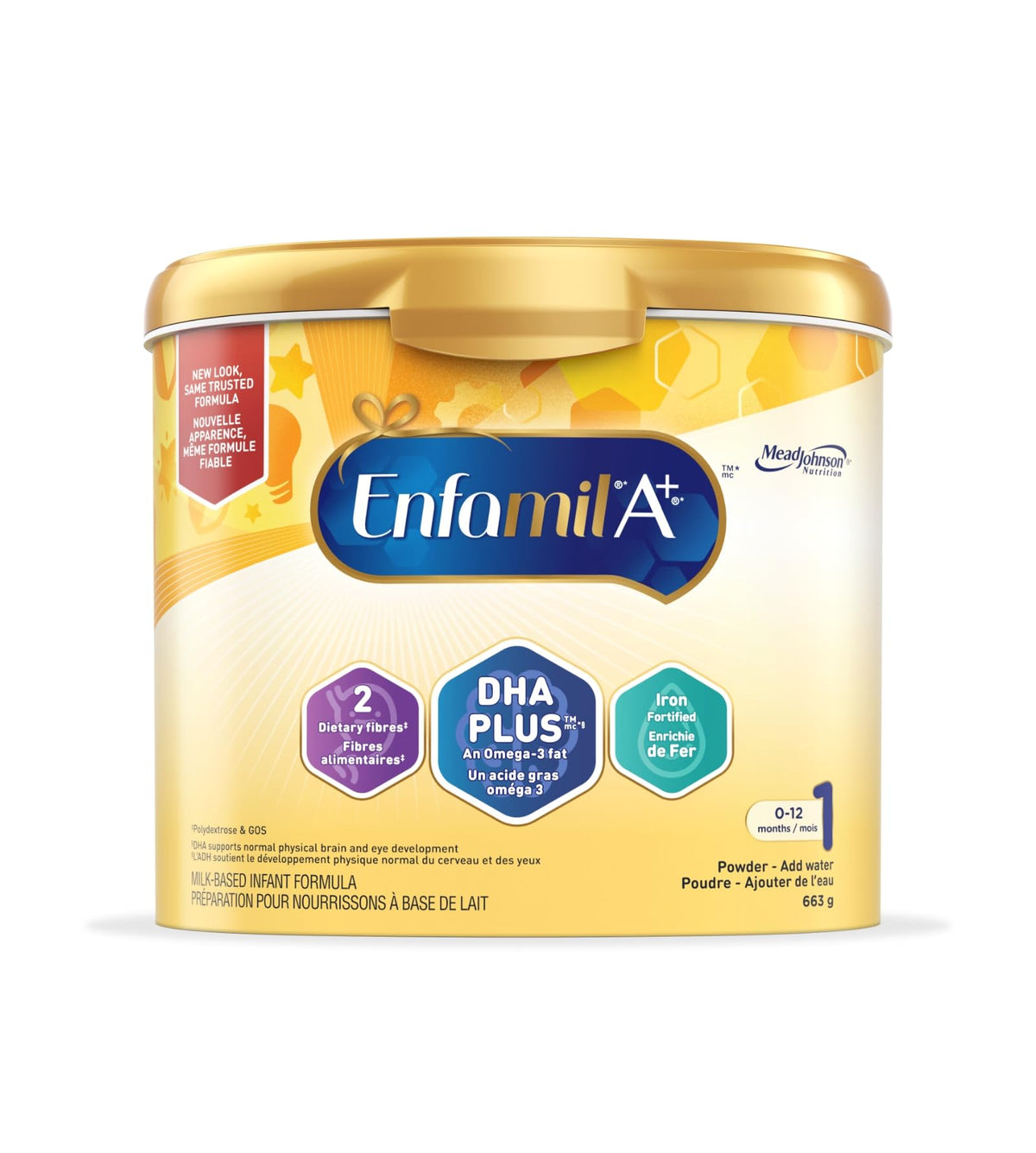 Enfamil A+ Baby Formula, Powder Tub, 663 g