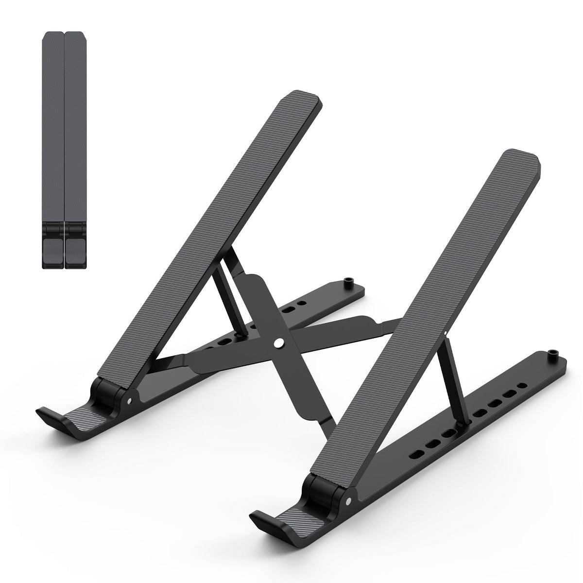 Adjustable Laptop Stand for Desk, Black