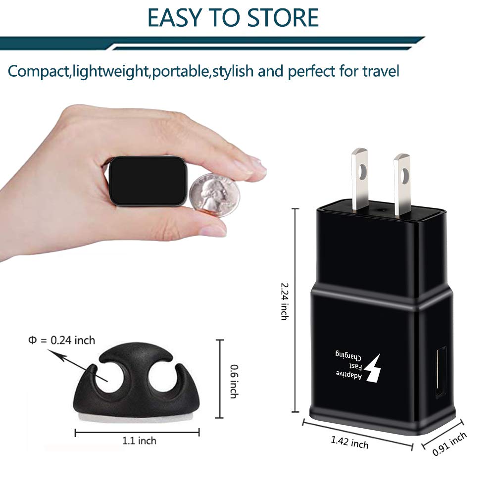 USB Adaptive Fast Charger for Samsung, EP-TA20JBE, 2 Pack