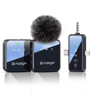 PQRQP 3-in-1 Wireless Mini Lapel Microphone