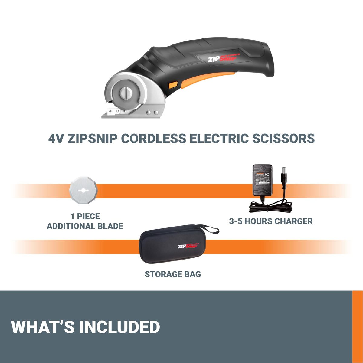 Worx Zipsnip Cordless Electric Scissors, 4V, WX082L.2