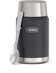 Thermos Icon Series Stainless Steel Vacuum Food Jar, 24 oz, Granite