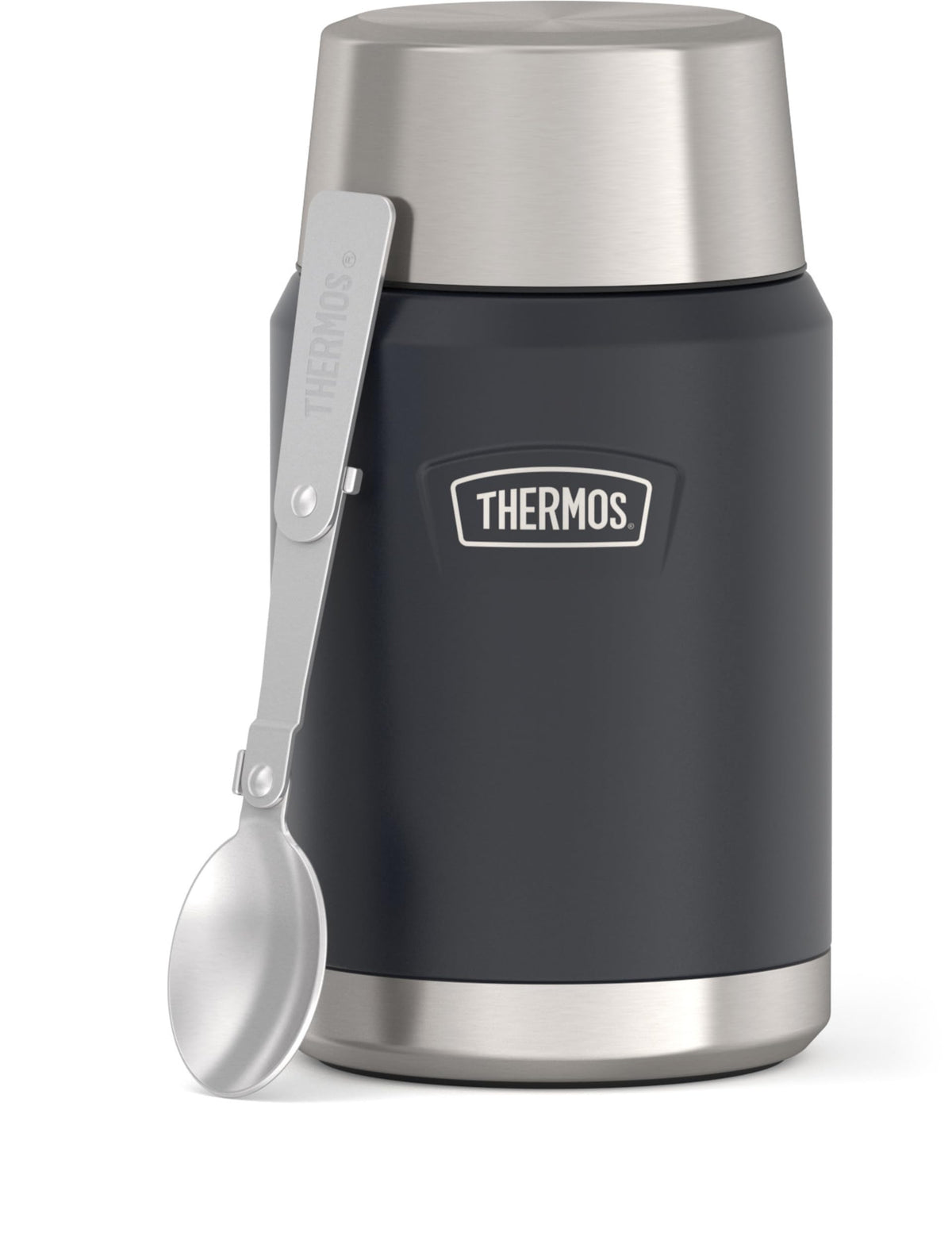 Thermos Icon Series Stainless Steel Vacuum Food Jar, 24 oz, Granite