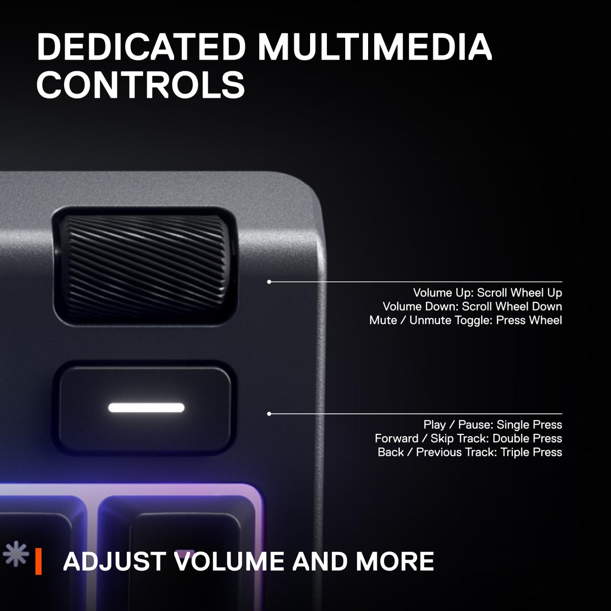 SteelSeries Apex 3 RGB Gaming Keyboard, 10-Zone