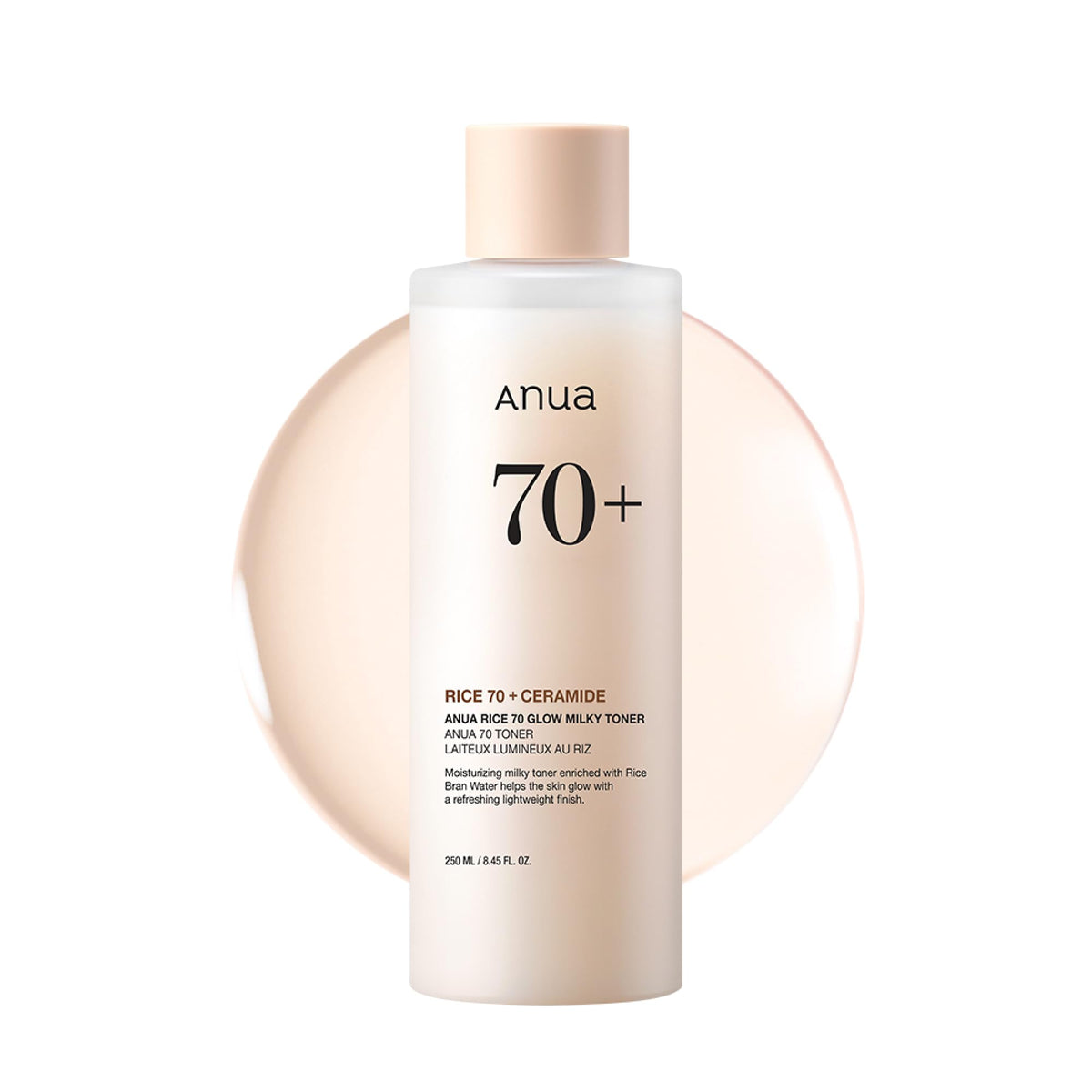 ANUA Rice 70 Glow Milky Toner, 250 mL