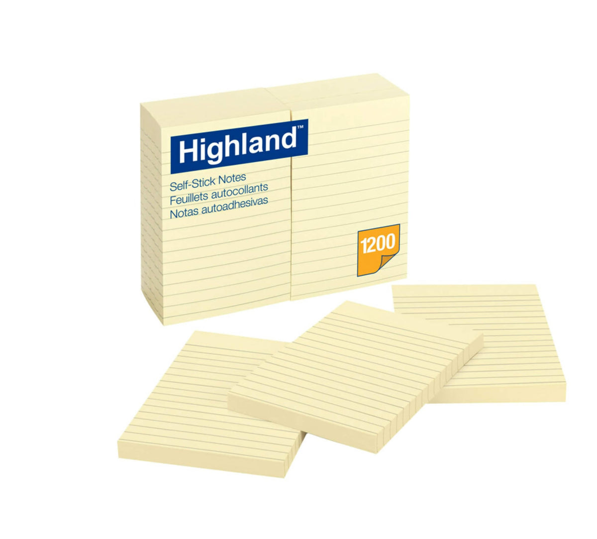 Highland Notes, 4 in x 6 in, Yellow, 12 Pads per Pack