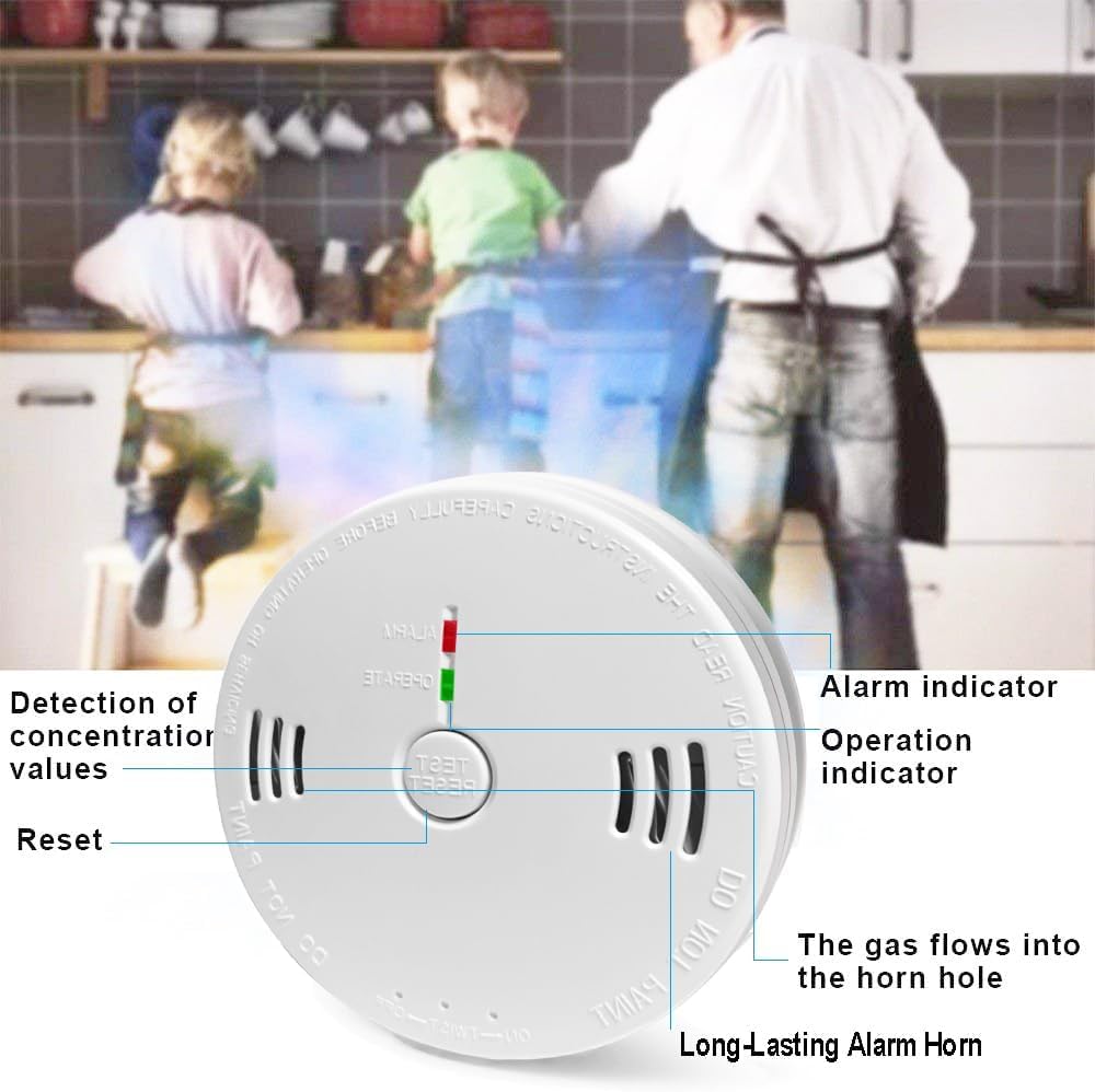 Combination Smoke and Carbon Monoxide Detector Alarm