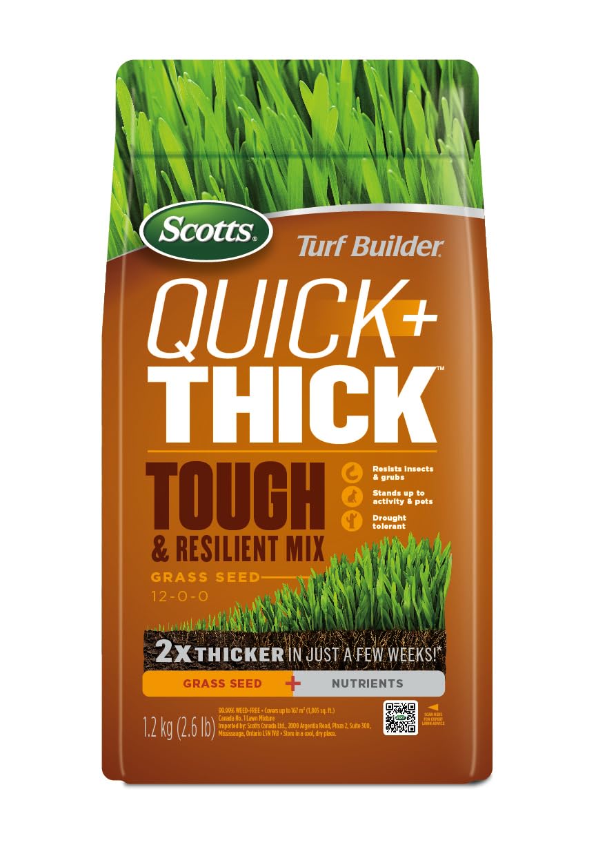 Scotts Turf Builder Quick + Thick Grass Seed Mix, 1.2kg