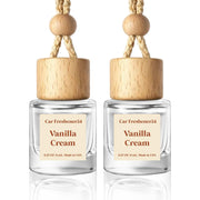 HoogaLife Hanging Car Air Freshener Diffuser, Vanilla Cream (2 Pack)