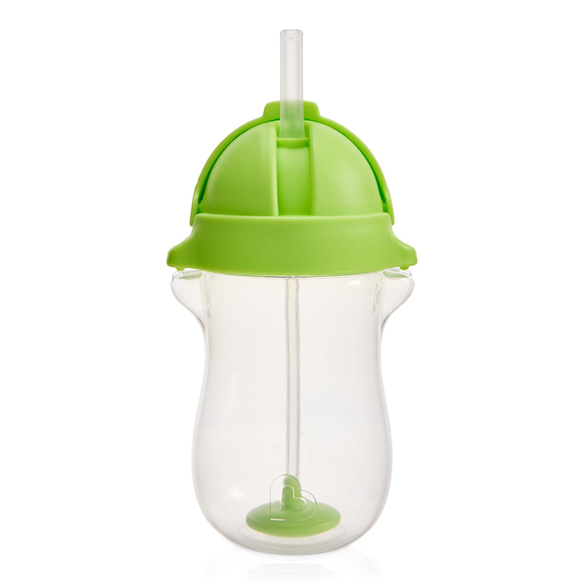 Munchkin Any Angle Weighted Straw Sippy Cup, Green, 10 oz