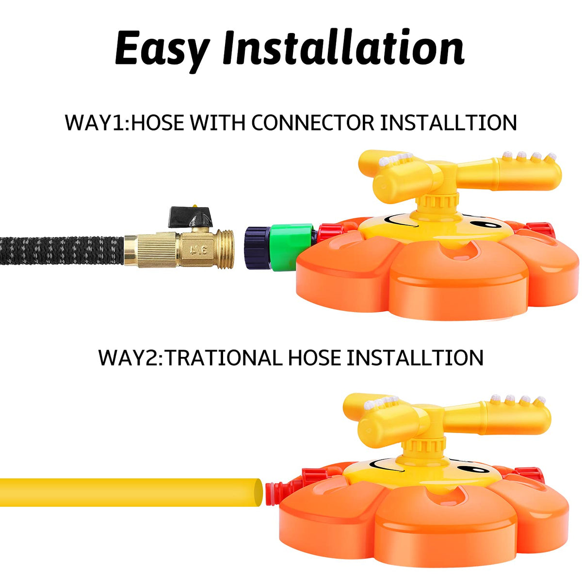 Kids' Rotating Water Sprinkler Toy