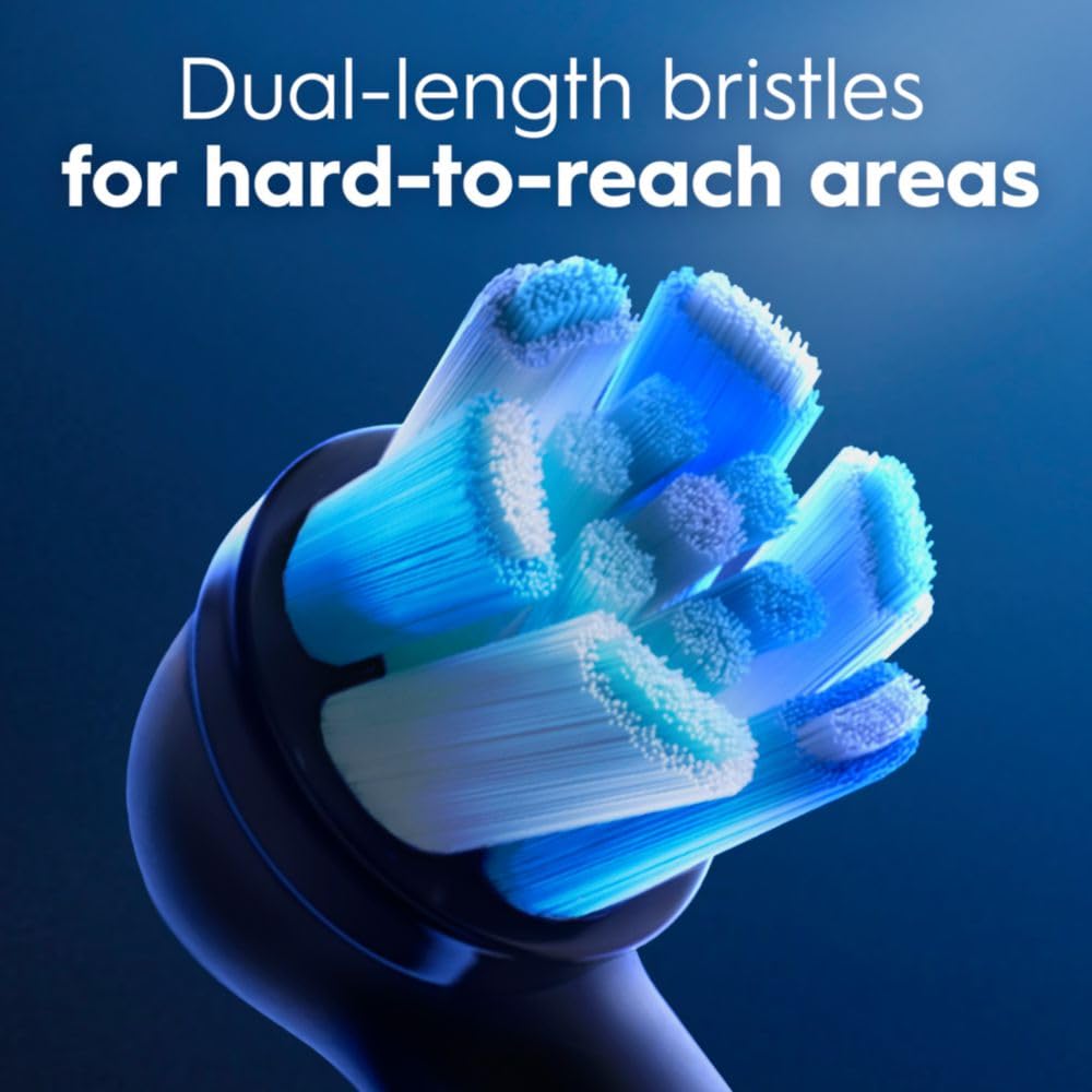Oral-B iO Brush Heads, Black, 4 Ultimate Clean + 1 Gentle Care