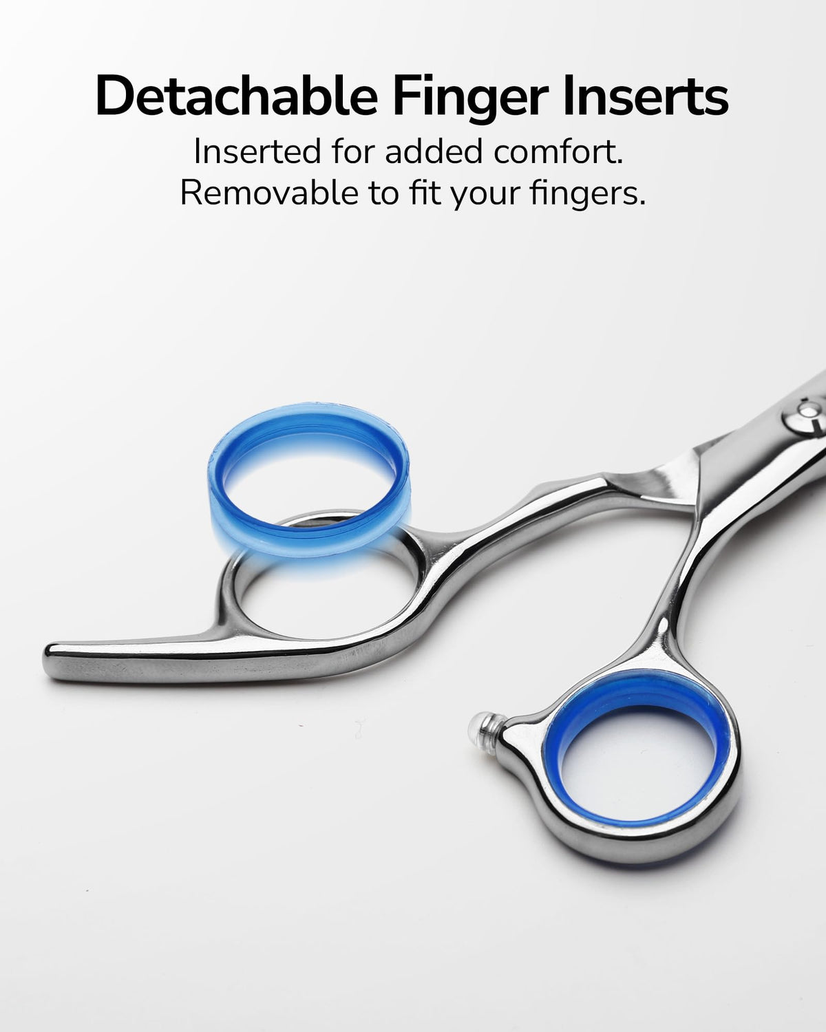 ULG Professional Hair Cutting Scissors, 6.5 inch, Right-Hand, Blue