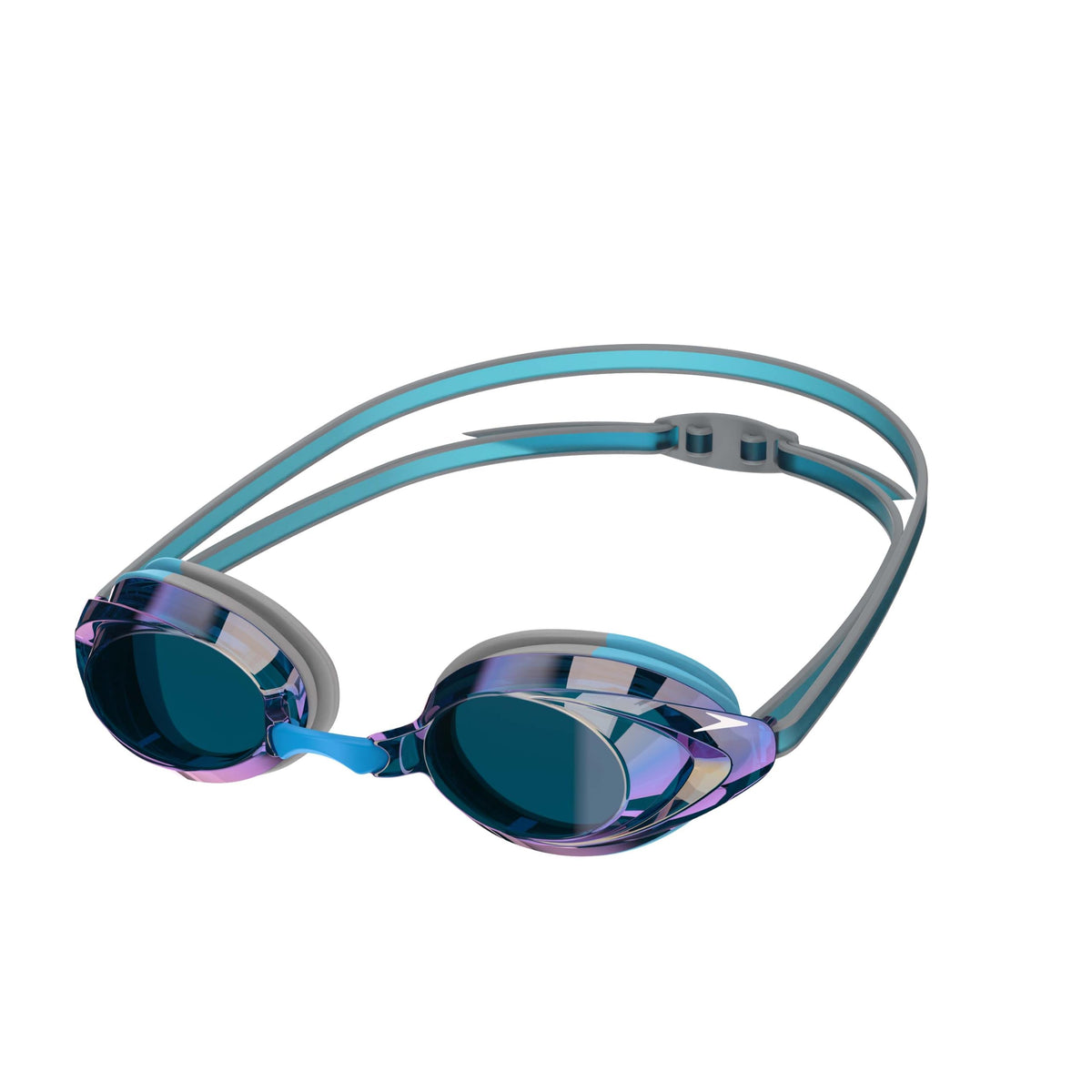 Speedo Vanquisher 2.0 Mirrored Swim Goggles, Horizon Blue, One Size