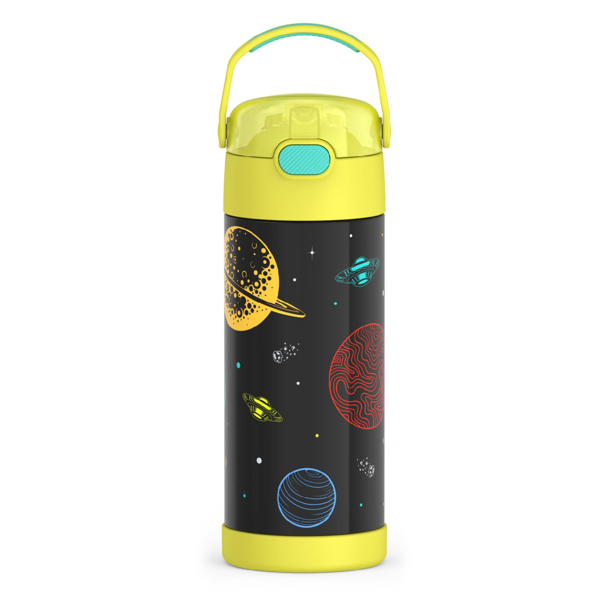 Thermos Funtainer Water Bottle with Straw, 14oz, Out of This World