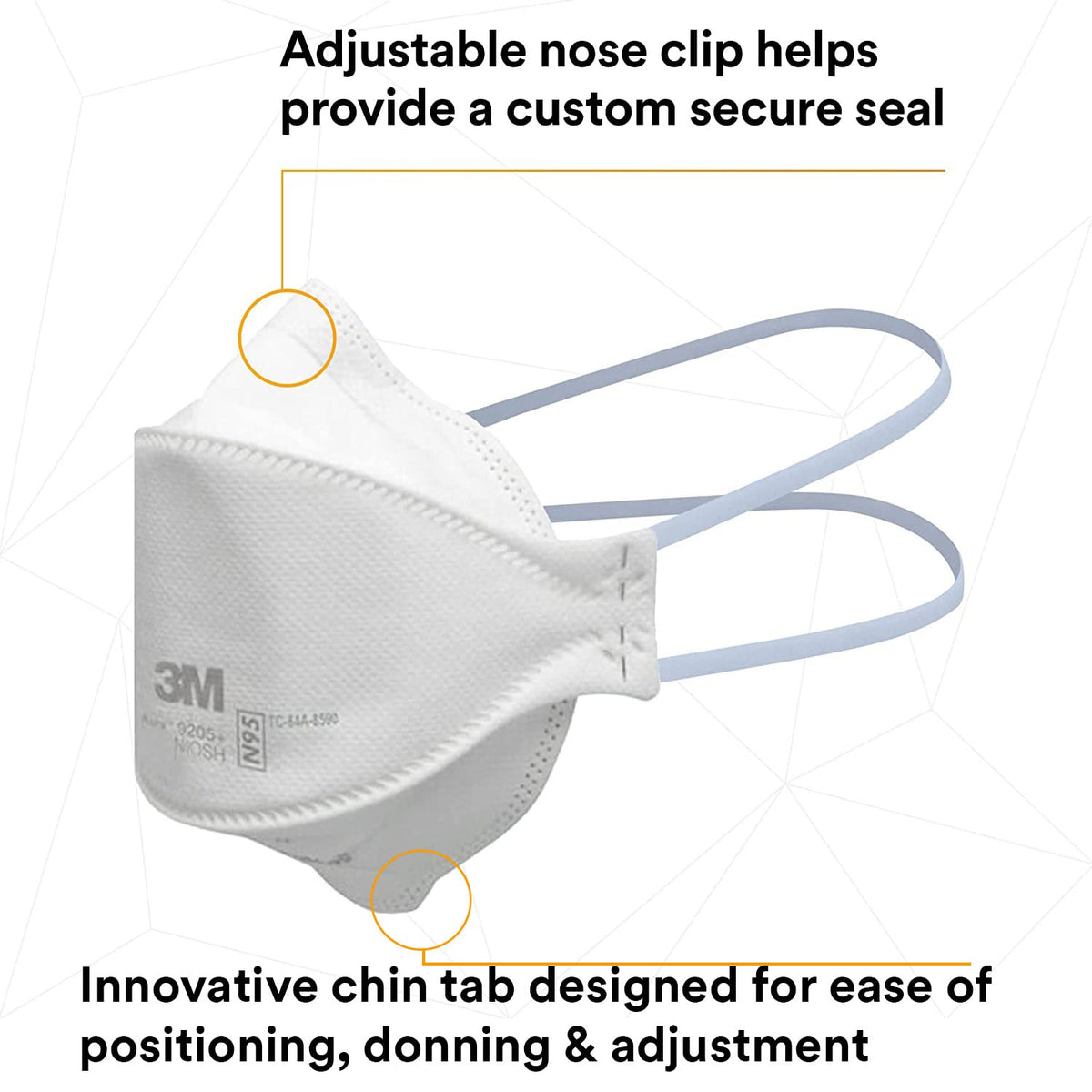 3M Aura 9205+ N95 Particulate Respirator, 20 Pack