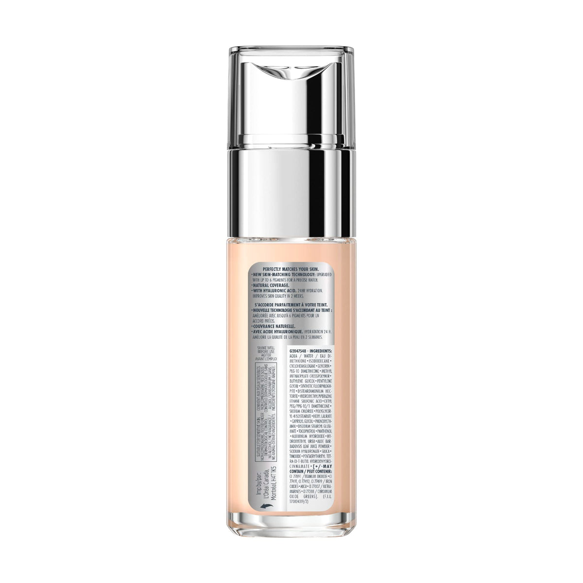 L'Oréal Paris True Match Liquid Foundation, 2C Rose Vanilla, 30 ml