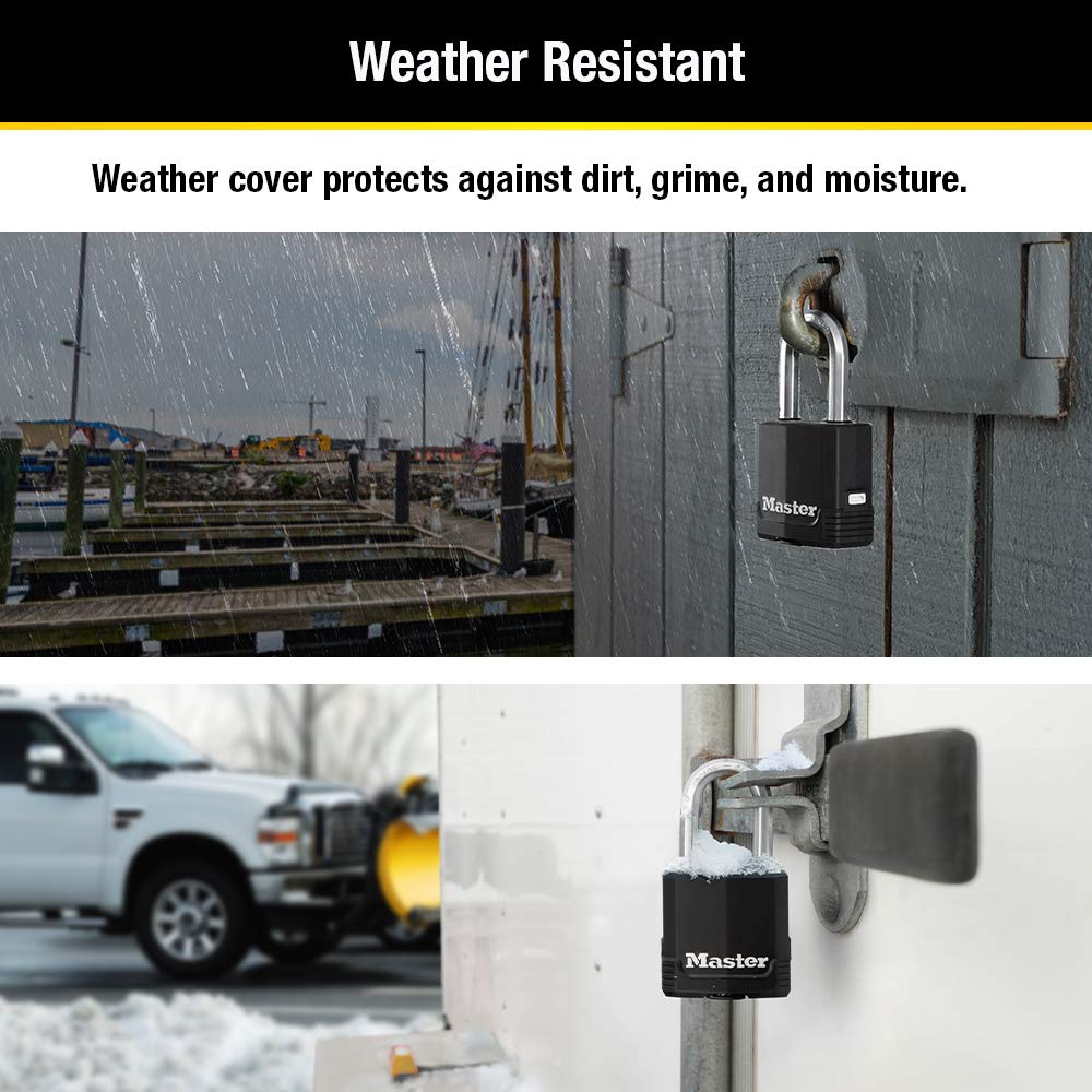 Master Lock Magnum Heavy Duty Outdoor Padlock, M115XTLF, 2 Pack