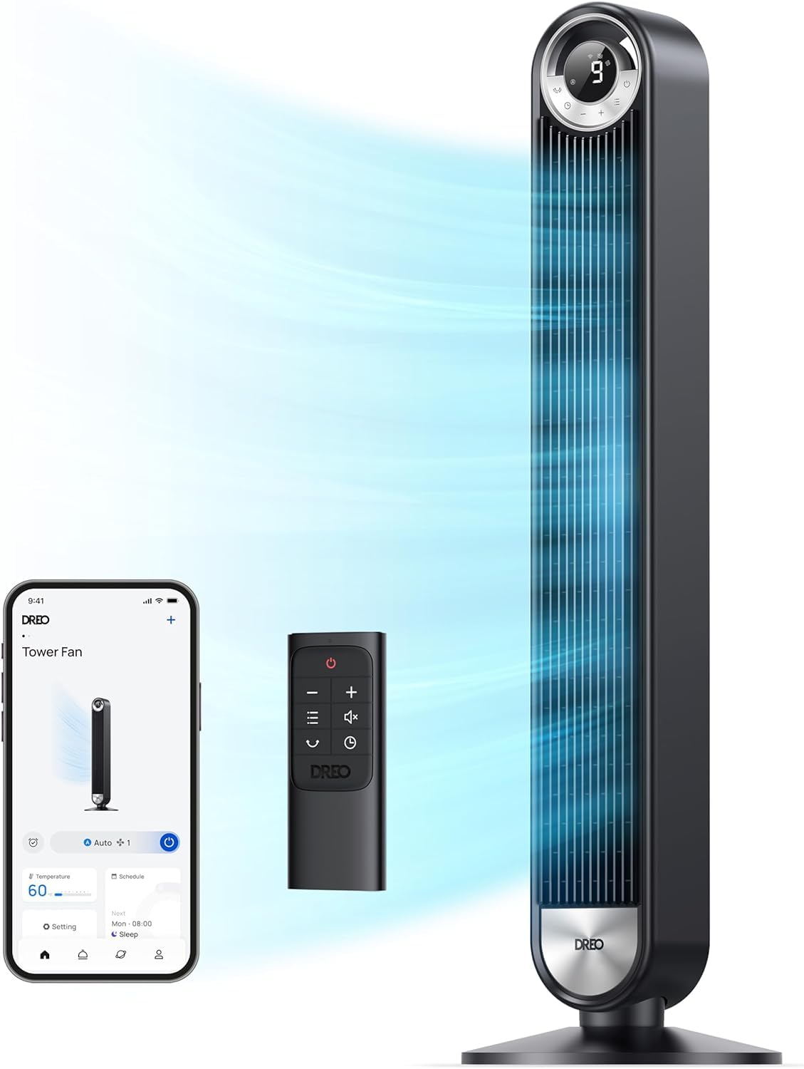 DREO Smart Tower Fan for Bedroom