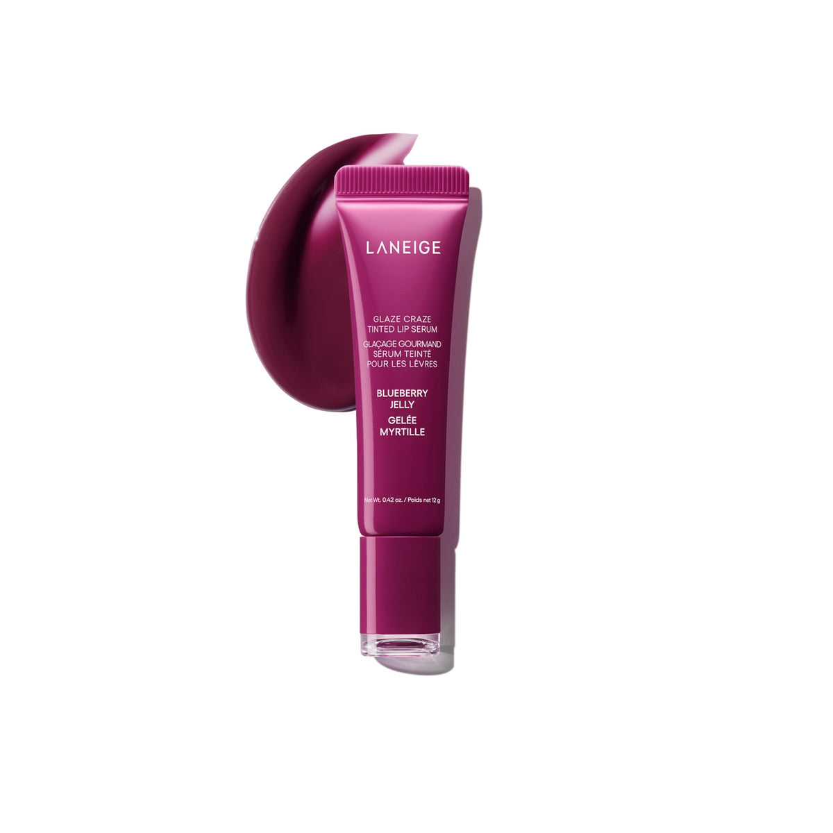 LANEIGE Glaze Craze Tinted Lip Serum, Blueberry Jelly
