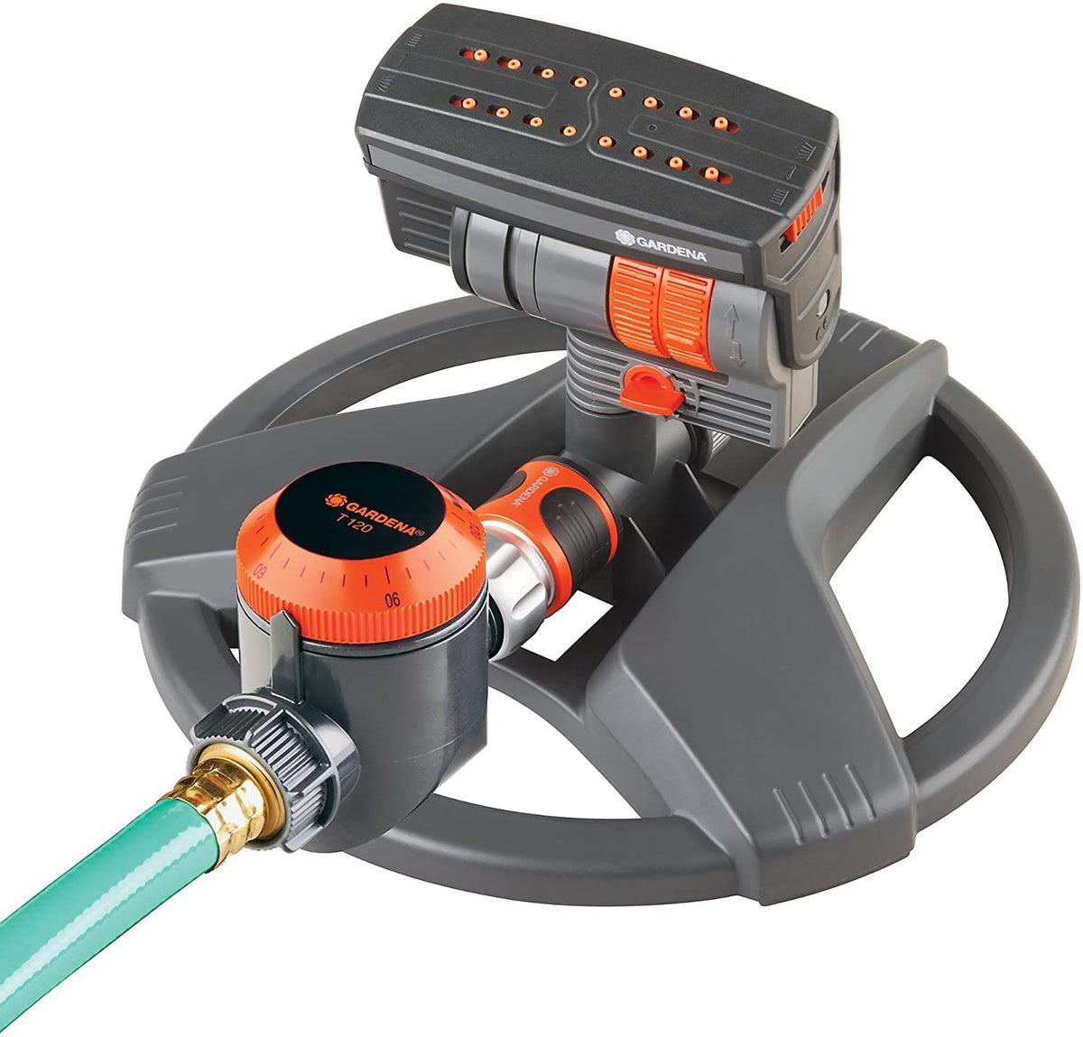 Gardena 69-84BZMX ZoomMaxx Oscillating Sprinkler with Timer