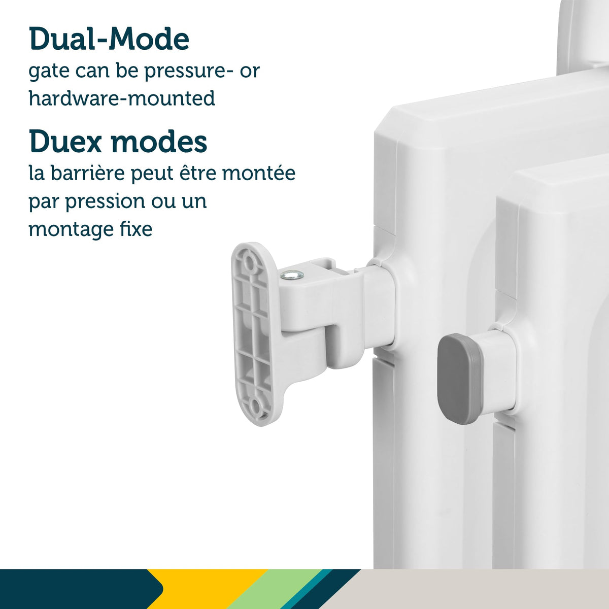 Safety 1st Lift, Lock and Swing Gate, Fits 28-42 in, White
