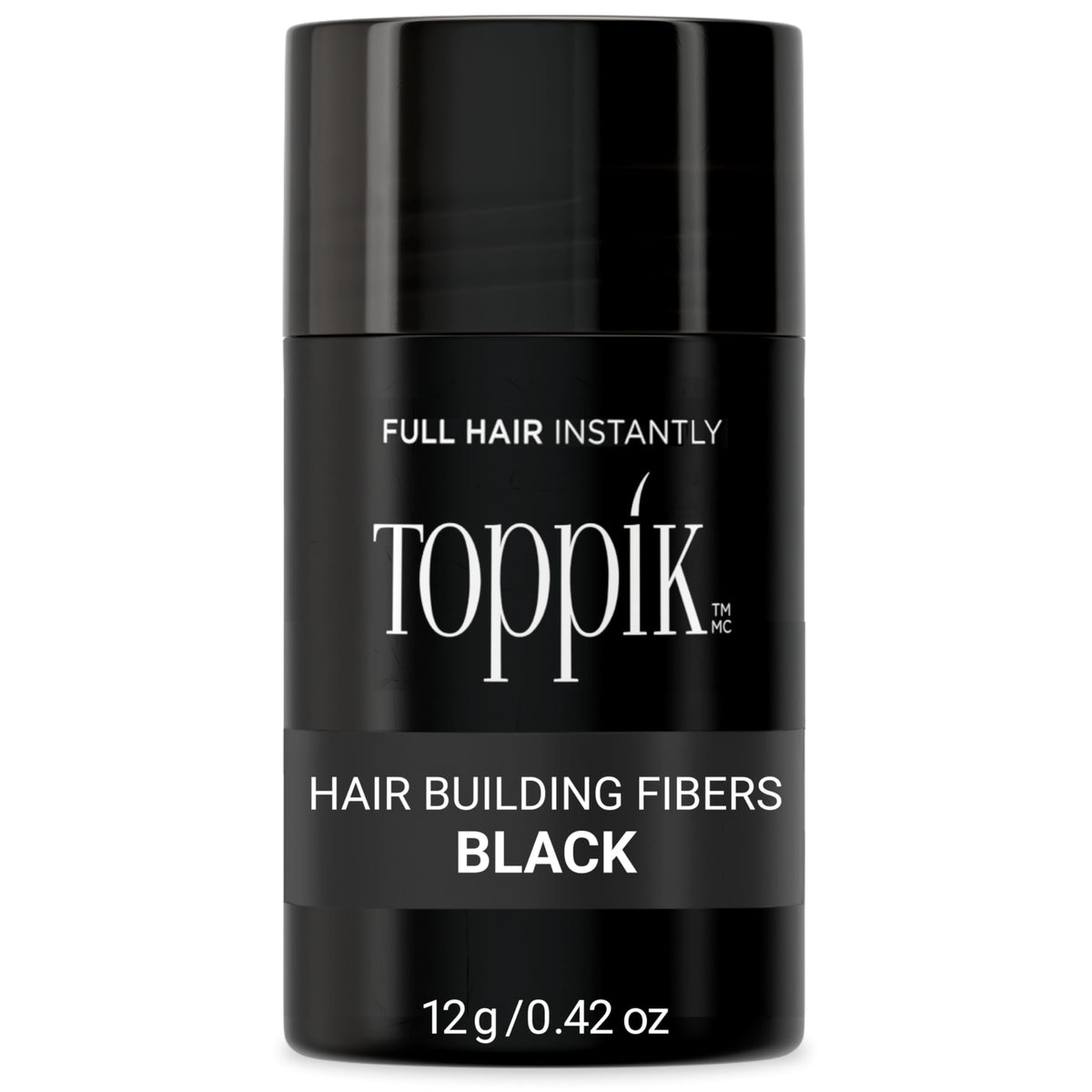 TOPPIK Hair Building Fibers, Black, 12 g