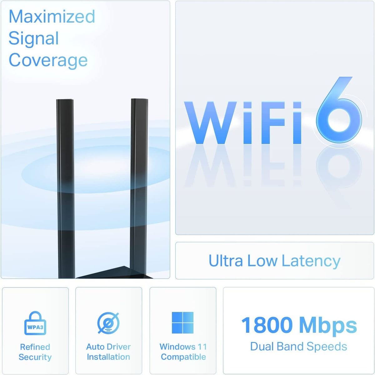 TP-Link Archer TX20U Plus AX1800 WiFi 6 USB Adapter