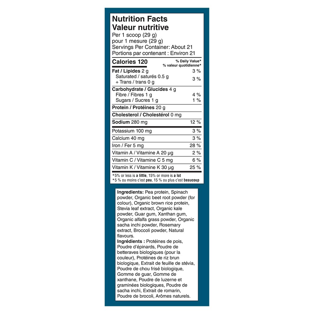 Vega Protein and Greens Plant Based Protein Powder, Berry, 609g