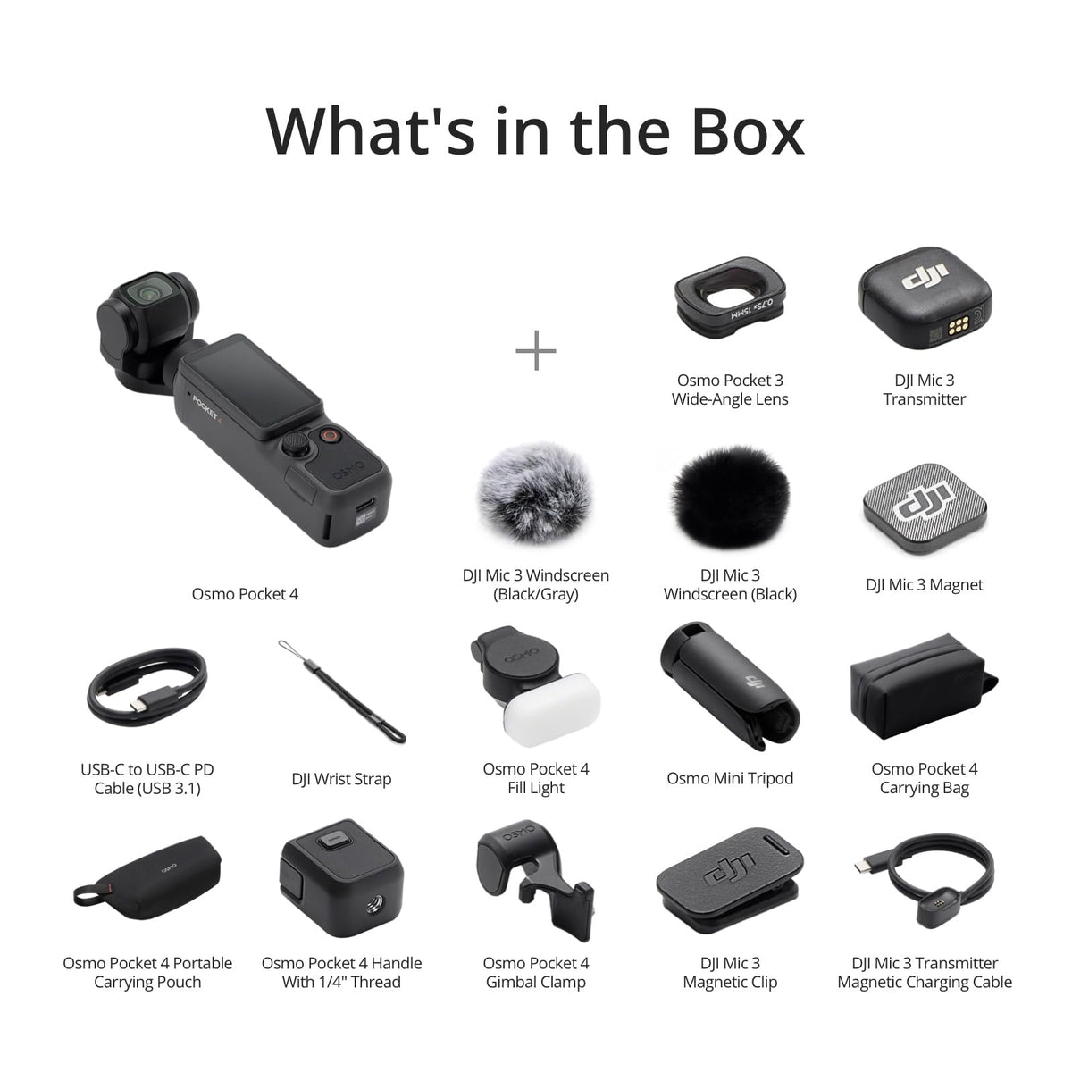 DJI Osmo Pocket 4 Creator Combo, 4K/240fps Pocket Gimbal Camera