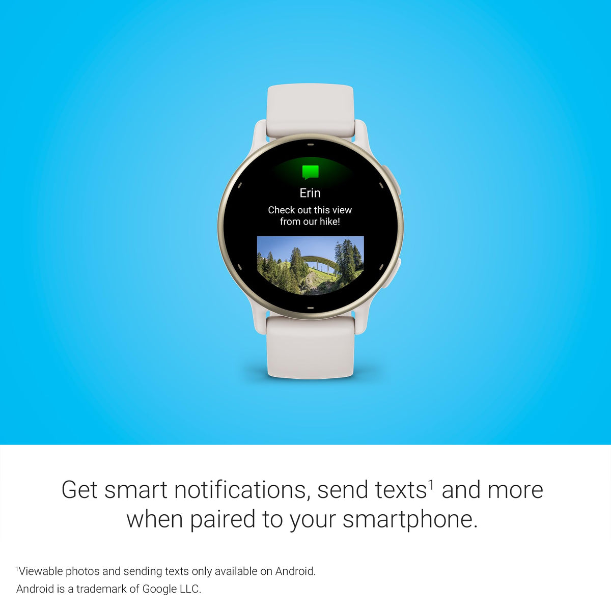 Garmin vívoactive 5 GPS Smartwatch, AMOLED Display, Ivory