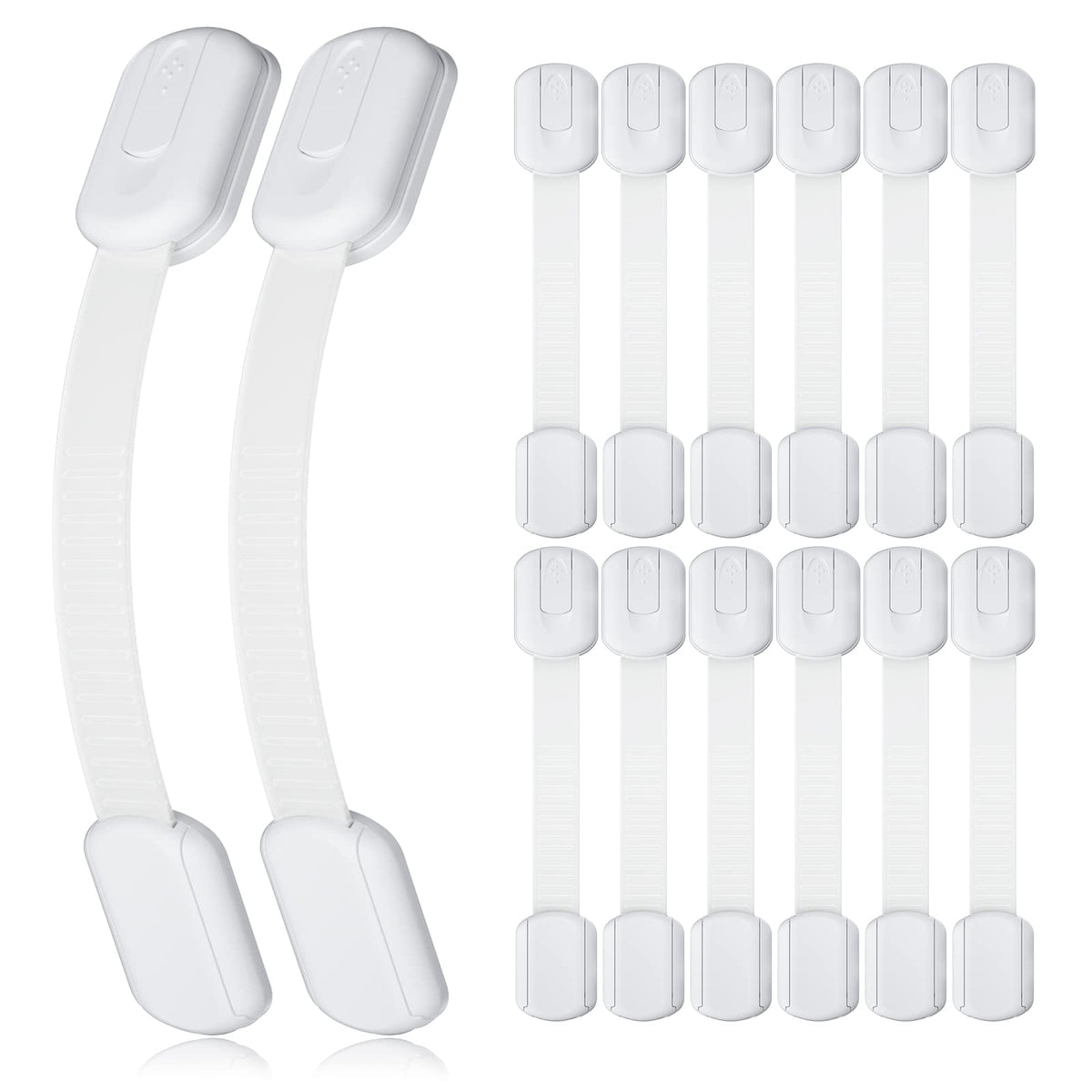 4our Kiddies Adhesive Child Safety Cabinet Latches, 14 Pack