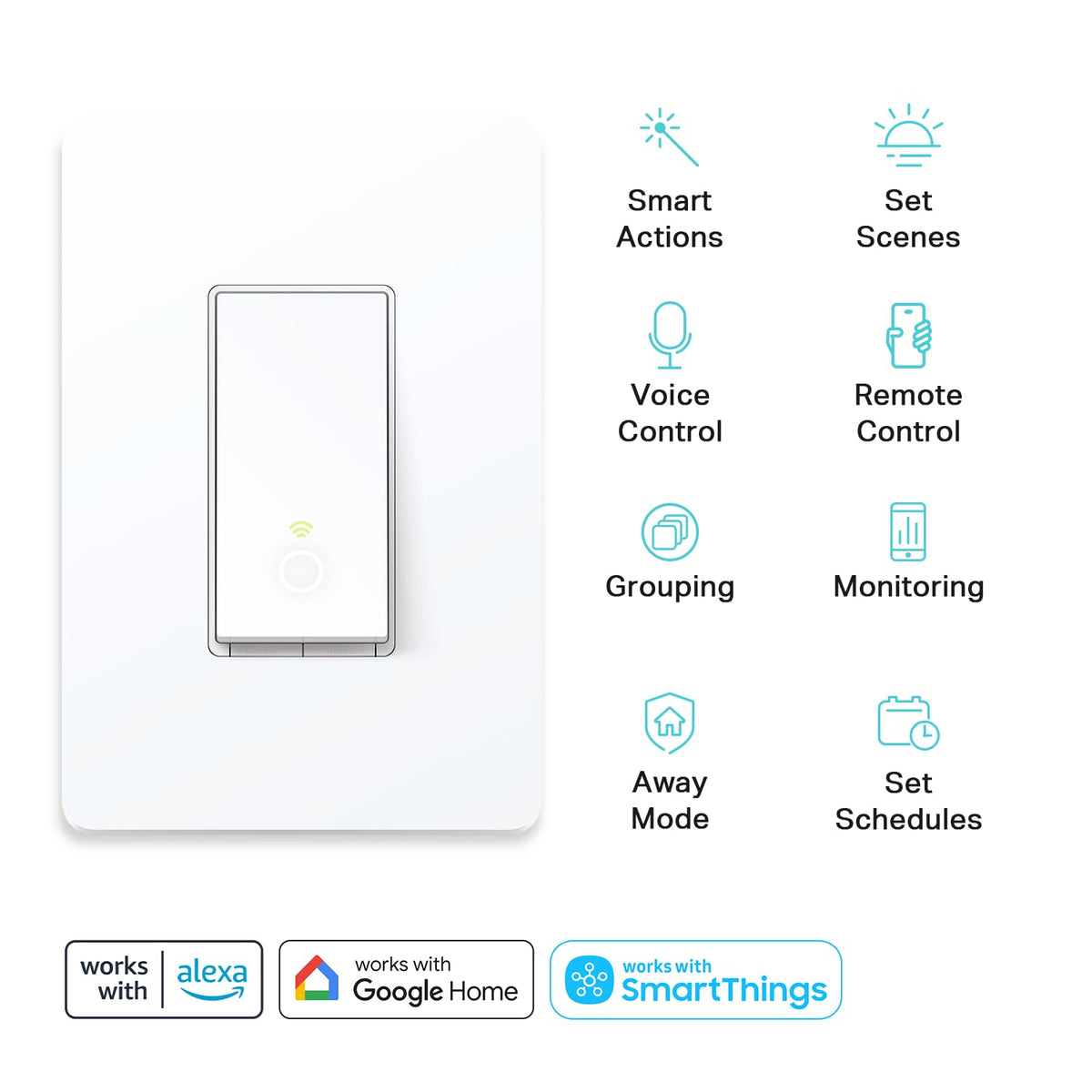 Kasa Smart 3-Way Light Switch Kit HS210, White