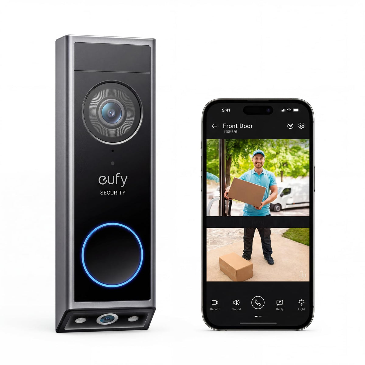 eufy Security Video Doorbell E340, Dual Camera, Battery