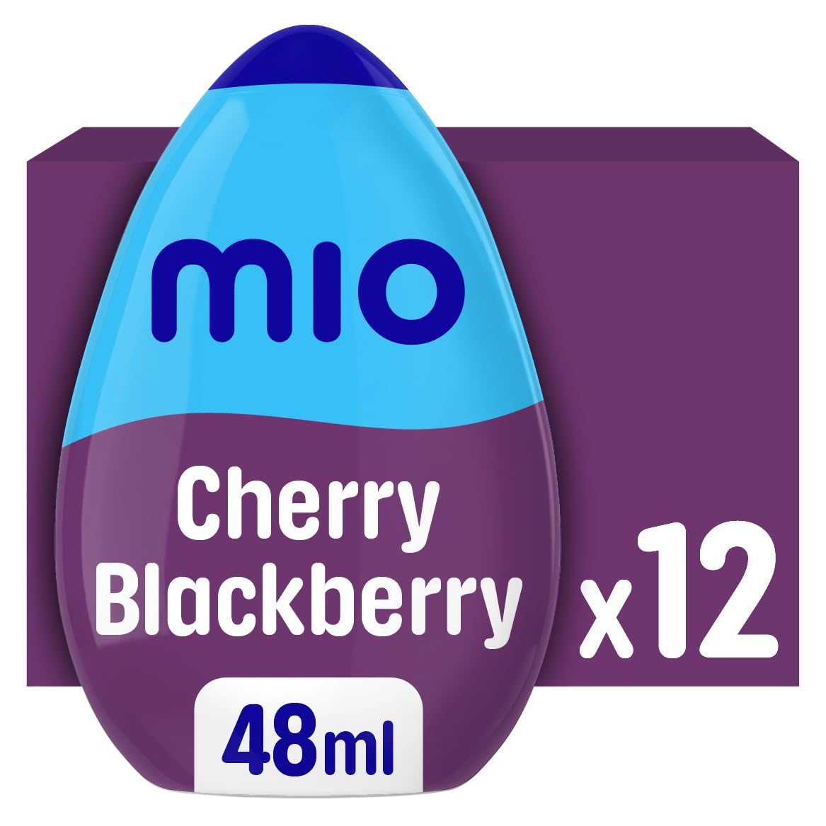 mio Cherry Blackberry Liquid Water Enhancer, 48 ml, 12-Pack