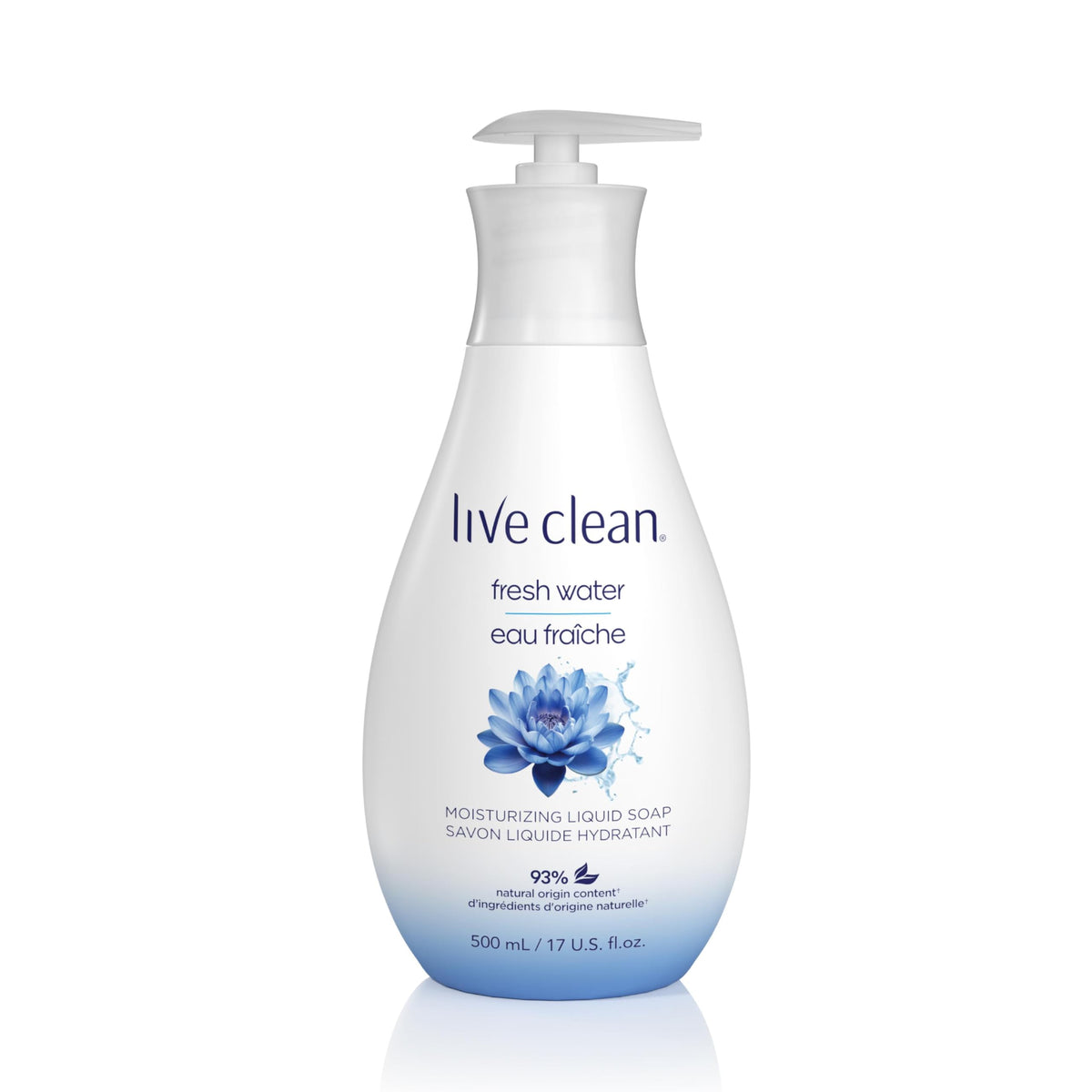 Live Clean Fresh Water Hydrating Liquid Hand Soap, 500 ml, Pack of 4
